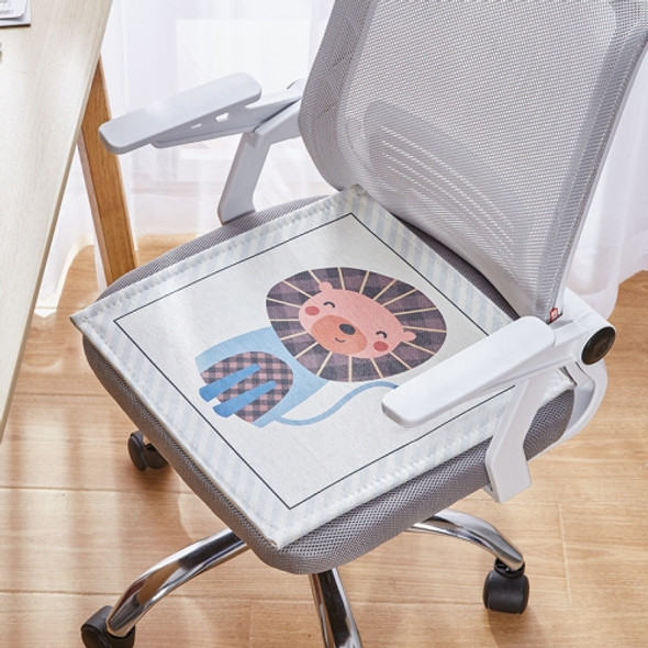 2 PCS Summer Breathable Cushion Office Seat Pad, Size: 45 x 45cm(Small Lion)