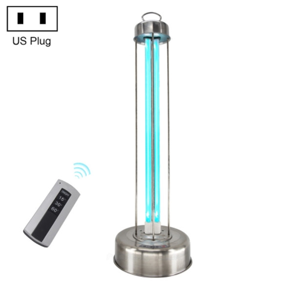 75W Radar Sensing+Remote Control Portable Mobile Stainless Steel Sterilization Table Lamp(US Plug Ultraviolet )