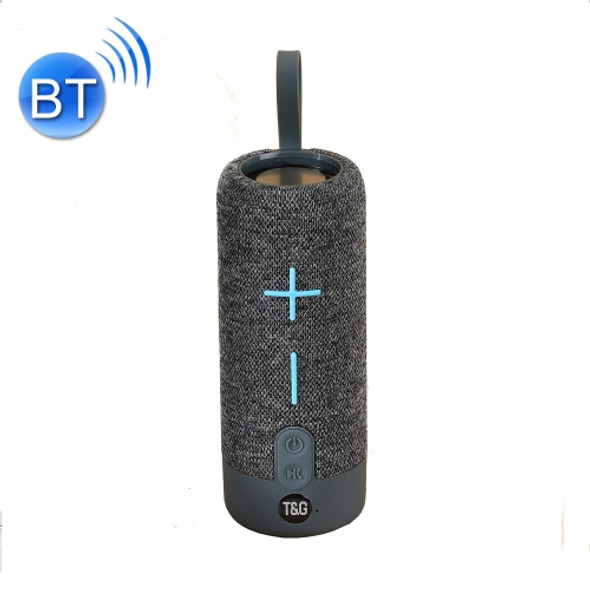 T&G TG619 Portable Bluetooth Wireless Speaker Waterproof Outdoor Bass Subwoofer Support AUX TF USB(Gray)