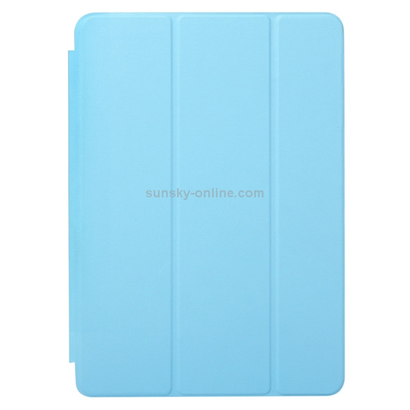 Horizontal Flip Solid Color Leather Case for iPad Pro 12.9 inch (2018), with Three-folding Holder & Wake-up / Sleep Function(Blue)