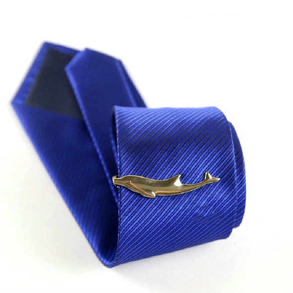 Men Signature Metal Tie Clip Clothing Accessories(Dolphin 2)