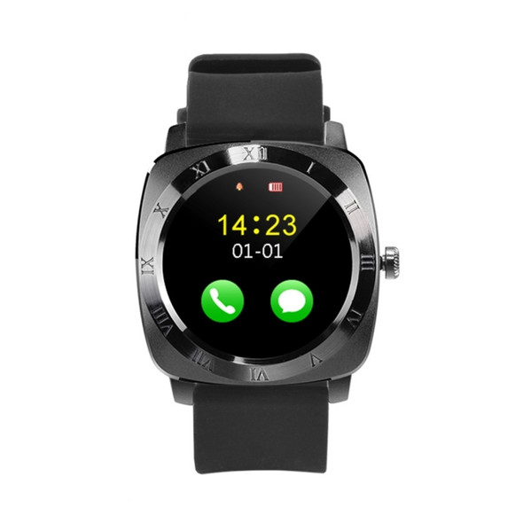 X5 1.33 inch Full IPS Capacitive Round Touch Screen Bluetooth 3.0 Silicone Strap Smart Watch Phone With Micro SIM Card Slot for All Android Smartphones, Support FM Radio / Pedometer / Remote Camera / Sleep Monitoring / Sedentary Reminder / Security A