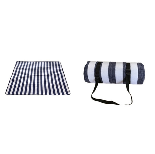 FP1409 6mm Thickened Moisture-Proof Beach Mat Outdoor Camping Tent Mat Without Storage Bag, Size:150x200cm(Blue Strips)