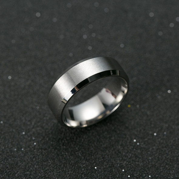 2 PCS Men Ring, Ring Size:8(Silver)