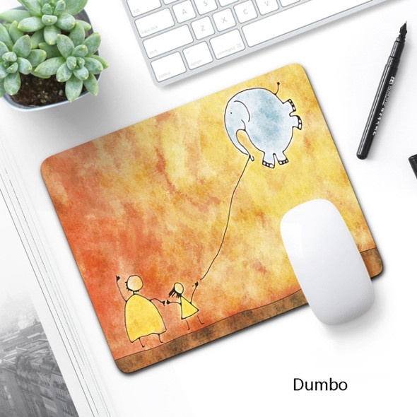 6 PCS Non-Slip Mouse Pad Thick Rubber Mouse Pad, Size: 21 X 26cm(Dumbo)