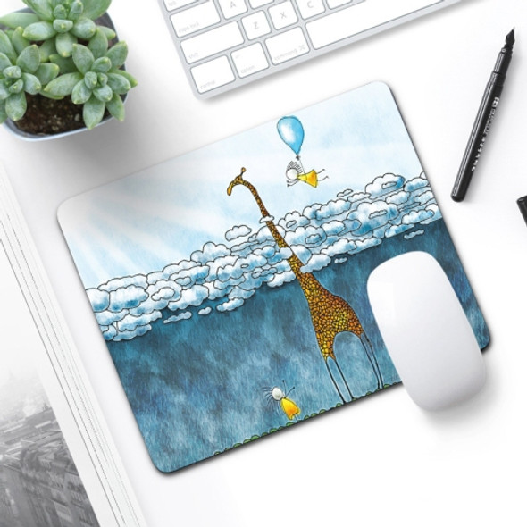 6 PCS Non-Slip Mouse Pad Thick Rubber Mouse Pad, Size: 21 X 26cm(Giraffe)