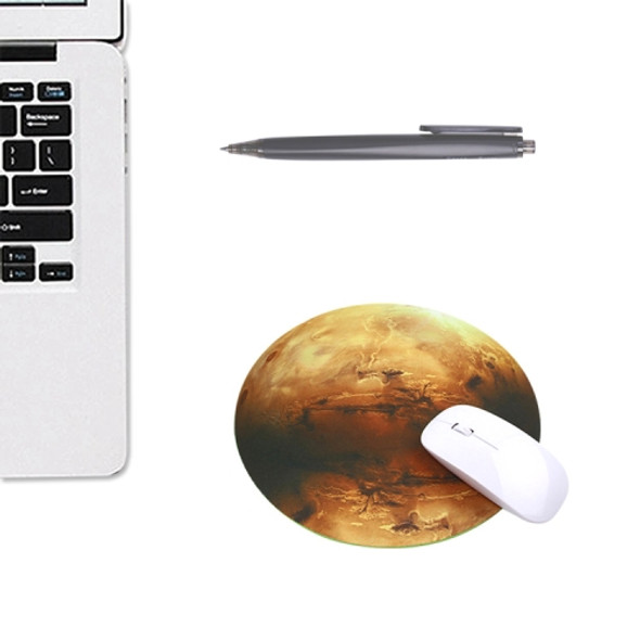 5 PCS Round Soft Rubber Planet Mouse Pad Computer Pad, Size: 250 x 250 x 3mm(Saturn)