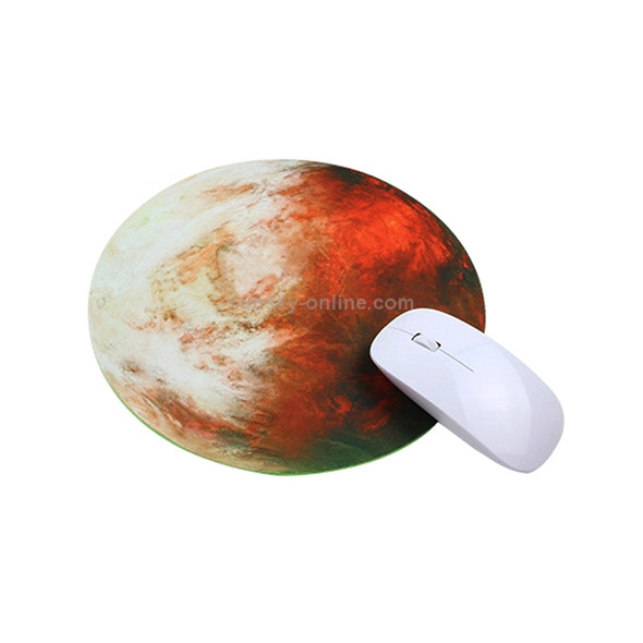 5 PCS Round Soft Rubber Planet Mouse Pad Computer Pad, Size: 250 x 250 x 3mm(Planet)