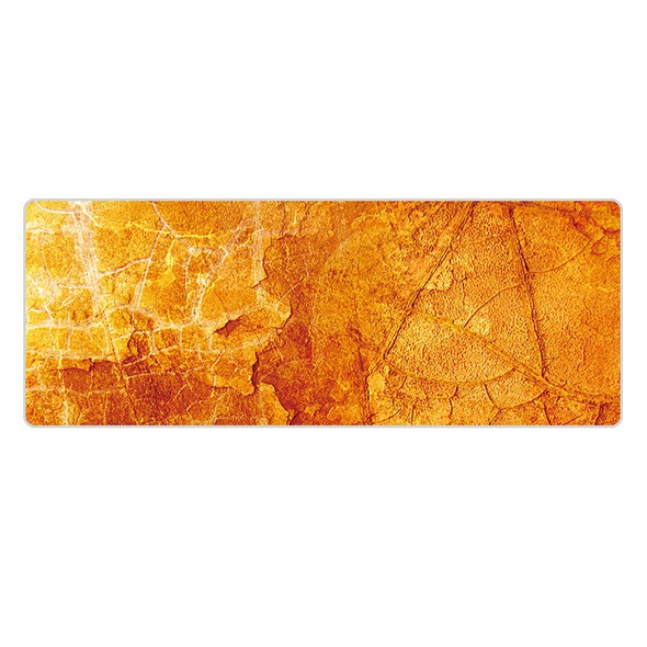 400x900x5mm Marbling Wear-Resistant Rubber Mouse Pad(Yellow Marble)