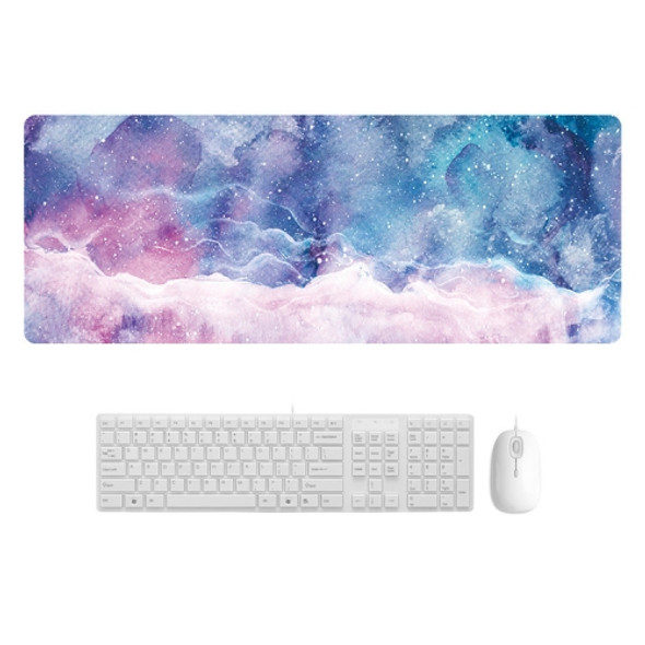 400x900x4mm Marbling Wear-Resistant Rubber Mouse Pad(Cool Starry Sky Marble)