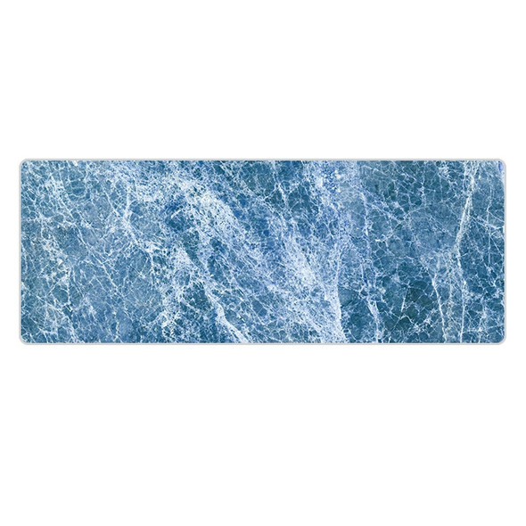 400x900x5mm Marbling Wear-Resistant Rubber Mouse Pad(Blue Marble)