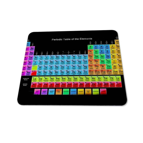 3 PCS Periodic Table Of Chemical Elements Rectangular Mouse Pad Creative Office Learning Non-Slip Mat, Dimensions: Not Overlocked 200 x 250mm(Pattern 1)