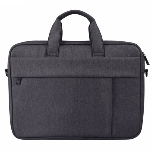 DJ03 Waterproof Anti-scratch Anti-theft One-shoulder Handbag for 15.6 inch Laptops, with Suitcase Belt(Black)