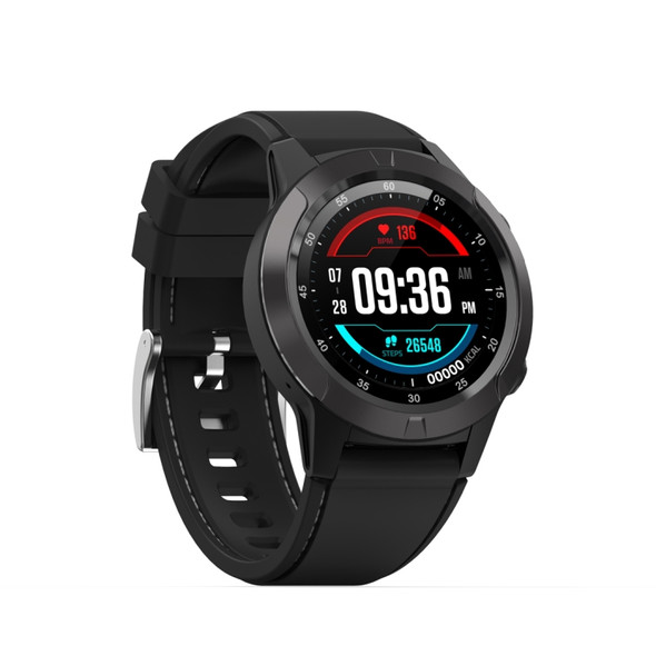 SMA-M4 1.3 inch IPS Color Touch Screen Smart Watch, IP65 Waterproof, Support GPS / Heart Rate Monitor / Sleep Monitor / Blood Pressure Monitoring(Black)