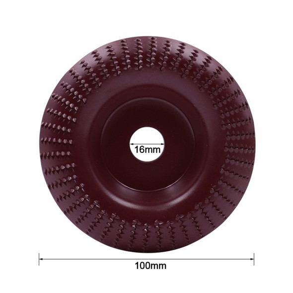 Woodworking Sanding Plastic Stab Discs Hard Round Grinding Wheels For Angle Grinders, Specification: 100mm Wine Red Curved