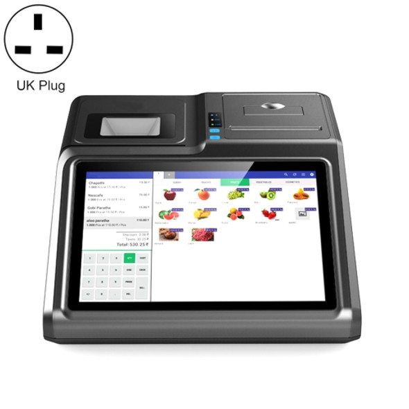 SGT-101W 10.1 inch Capacitive Touch Screen Cash Register, Intel J1900 Quad Core 2.0GHz, 4GB+64GB, UK Plug