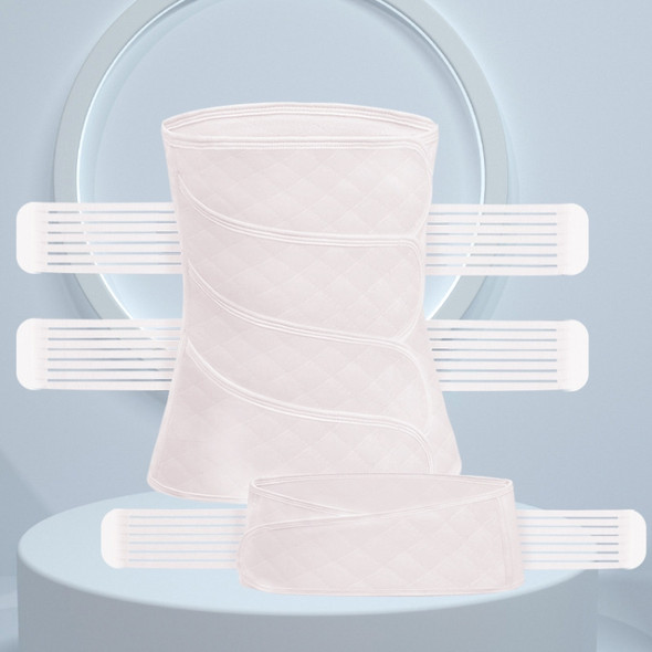 Postpartum Abdomen Belt Summer Light and Breathable Corset Belt, Size: XL(White )
