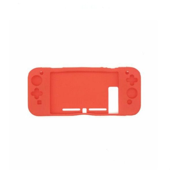 Silicone Protection Case All-inclusive Rubber Cover for Switch Game Console(Red)