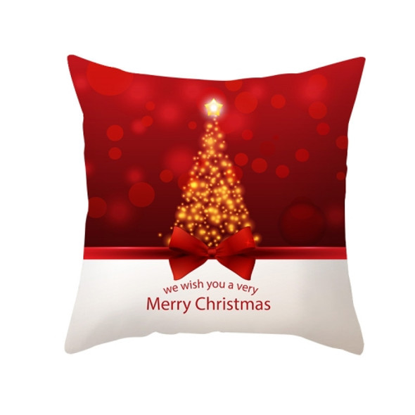 3 PCS Christmas Peach Skin Cartoon Sofa Pillowcase Without Pillow Core, Size: 45x45cm(TPR334-19)