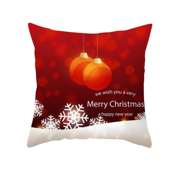 3 PCS Christmas Peach Skin Cartoon Sofa Pillowcase Without Pillow Core, Size: 45x45cm(TPR334-18)