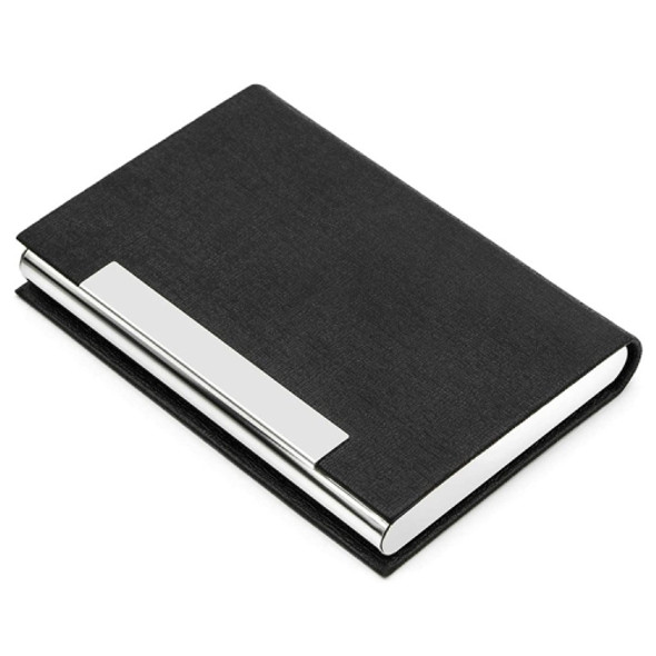 2 PCS Stainless Steel Business Card Holder(Black)