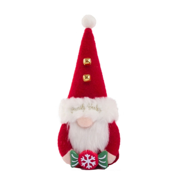 Christmas Resin Faceless Bell Doll Decoration Props(Red Male)