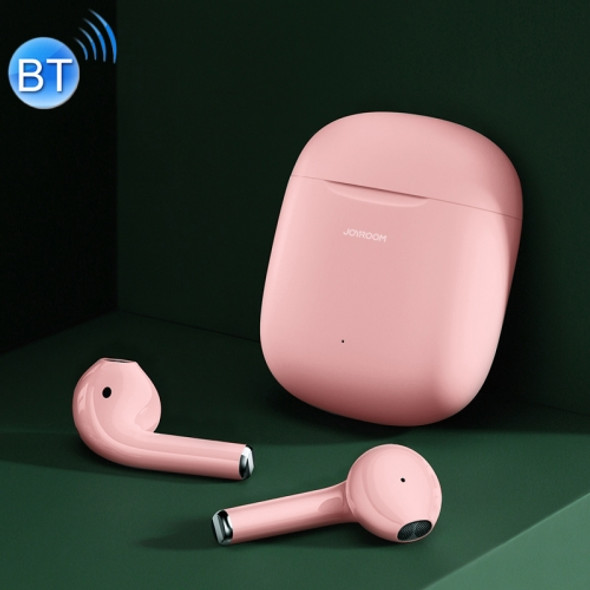 JOYROOM JR-T13 Pro Semi-in-ear Bilateral TWS Wireless Bluetooth Earphone with Charging Compartment(Pink)