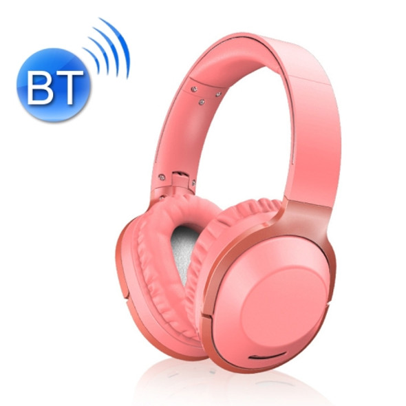 T-02 Macaron Gaming Learning Heavy Bass Foldable Bluetooth Headset(Watermelon Red)