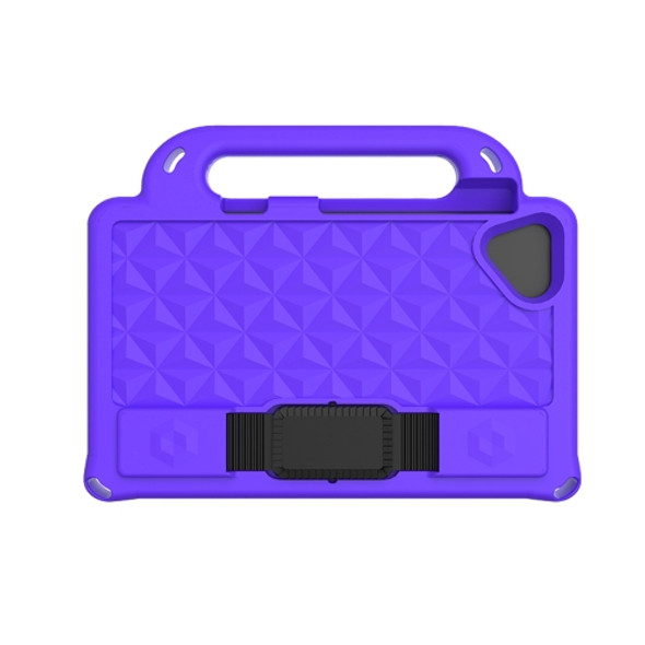 For Lenovo Tab M8  8.0 TB-8505F Diamond Series EVA  Anti-Fall Shockproof Sleeve Protective Shell Case with Holder & Strap(Purple)