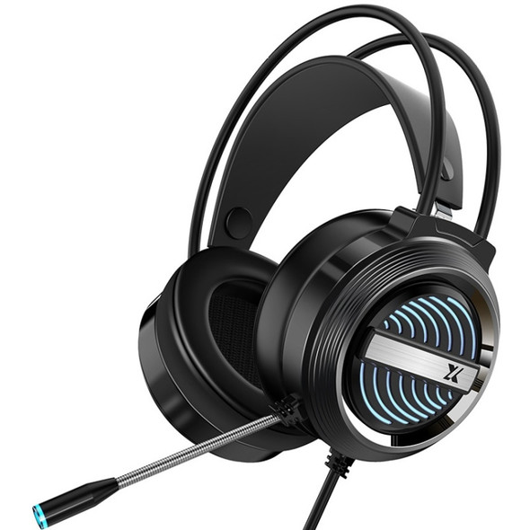Heir Audio Head-Mounted Gaming Wired Headset With Microphone, Colour: X9S Double Hole (Black)