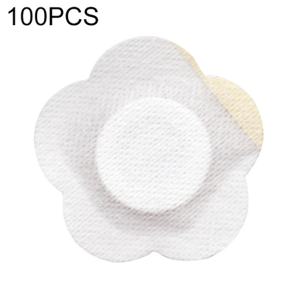 100 PCS 043 Plum Blossom-shaped Breathable Non-woven Fabric Adhesive Wound Dressing Pad, Size:7 x 7 x 3cm(White)
