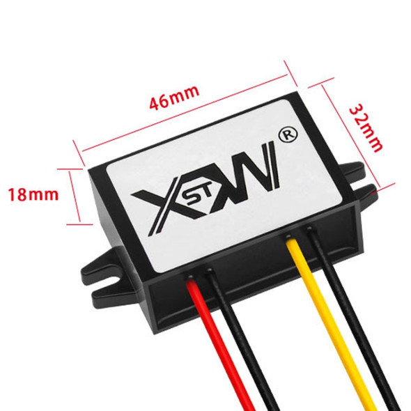 XWST DC 12/24V To 5V Converter Step-Down Vehicle Power Module, Specification: 12/24V To 5V 5A Medium Rubber Shell