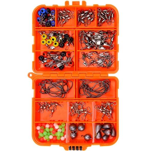 165 PCS / Set Road Squid Hook Accessories Set(026 Orange Box)