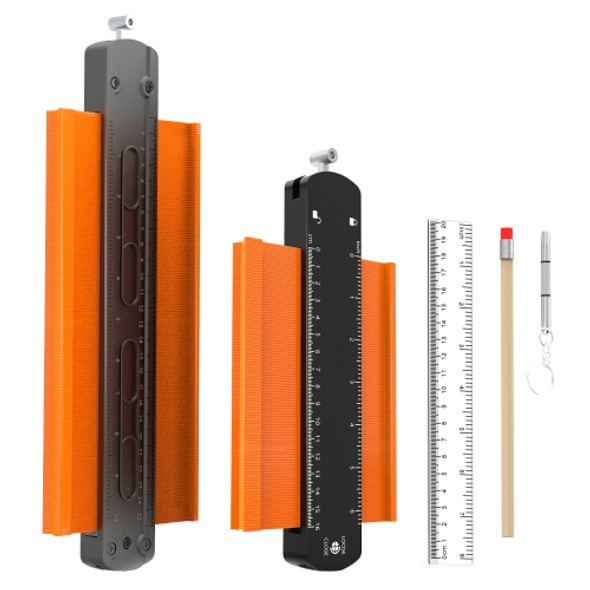 6 inch+10 inch+Straight Ruler+Pencil+Screwdriver Metal Profile Regular Utensils Contour With Lock