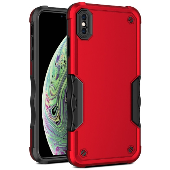 Non-slip Armor Phone Case For iPhone XR(Red)