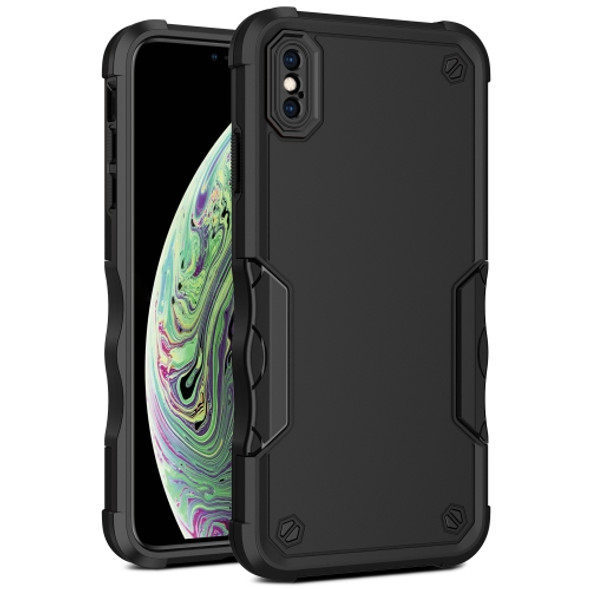 Non-slip Armor Phone Case For iPhone XR(Black)