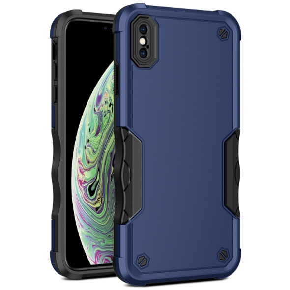 Non-slip Armor Phone Case For iPhone XS Max(Blue)