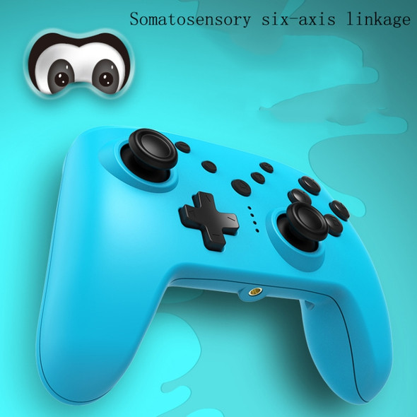 Wireless Bluetooth With Vibration Six-Axis Somatosensory Handle For Switch Host(Blue)