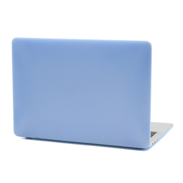 Laptop Carbon Fiber Plastic Protective Case For MacBook Pro 13.3 inch A1706 / A1708 / A1989 / A2159 / A2251 / A2289 / A2338(Blue)