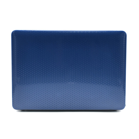 Laptop Plastic Honeycomb Protective Case For MacBook Air 13.3 inch A1932 / A2179 / A2337(Royal Blue)