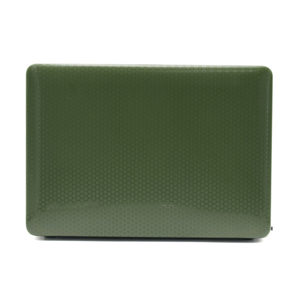 Laptop Plastic Honeycomb Protective Case For MacBook Pro 13.3 inch A1706 / A1708 / A1989 / A2159 / A2251 / A2289 / A2338(Army Green)