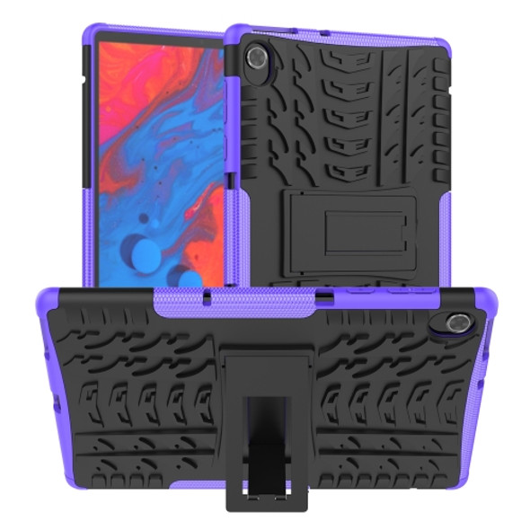 For Lenovo M10 Plus / Tab K10 Tire Texture TPU + PC Tablet Case(Purple)