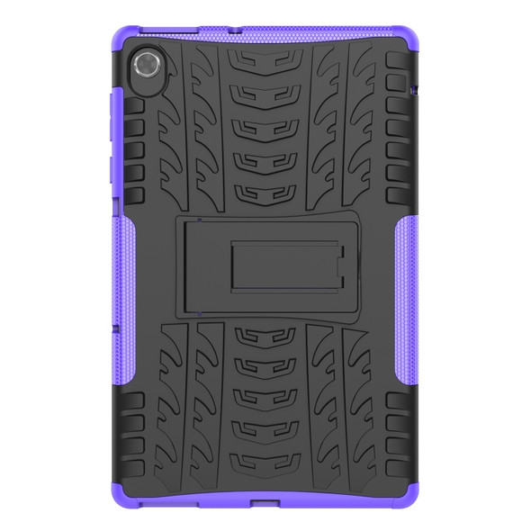 For Lenovo M10 Plus / Tab K10 Tire Texture TPU + PC Tablet Case(Purple)