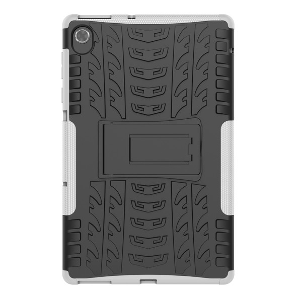 For Lenovo M10 Plus / Tab K10 Tire Texture TPU + PC Tablet Case(White)