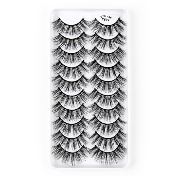 10 Pairs 3D Cat Eye False Eyelashes Naturally Thick And Fluffy Eyelashes(Y602)