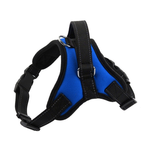 K9 Dog Adjustable Chest Strap, Size: L(Blue)