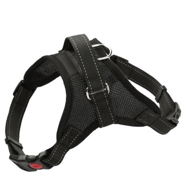K9 Dog Adjustable Chest Strap, Size: M(Breathable Black)