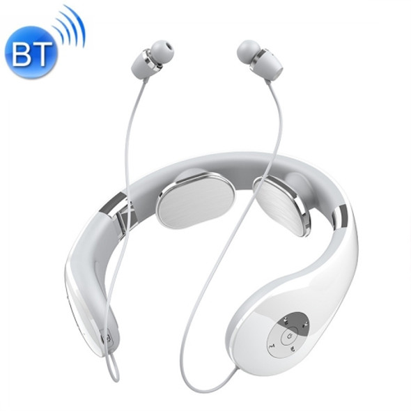 CSR 8635 V5.0 Smart Shoulder Neck Massage Bluetooth Earphone(White)