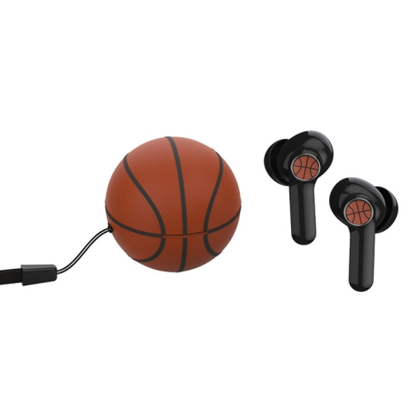 JYP-LR01 TWS Bluetooth 5.1 Spherical Sports Noise-Cancelling Headphone(Basketball)