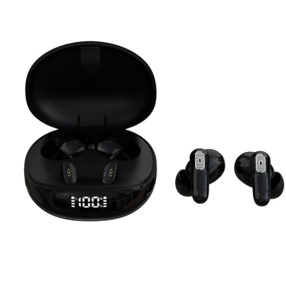 JS81 TWS Wireless Noise-Cancelling Reduction Digital Display Gaming Earphone( Black)